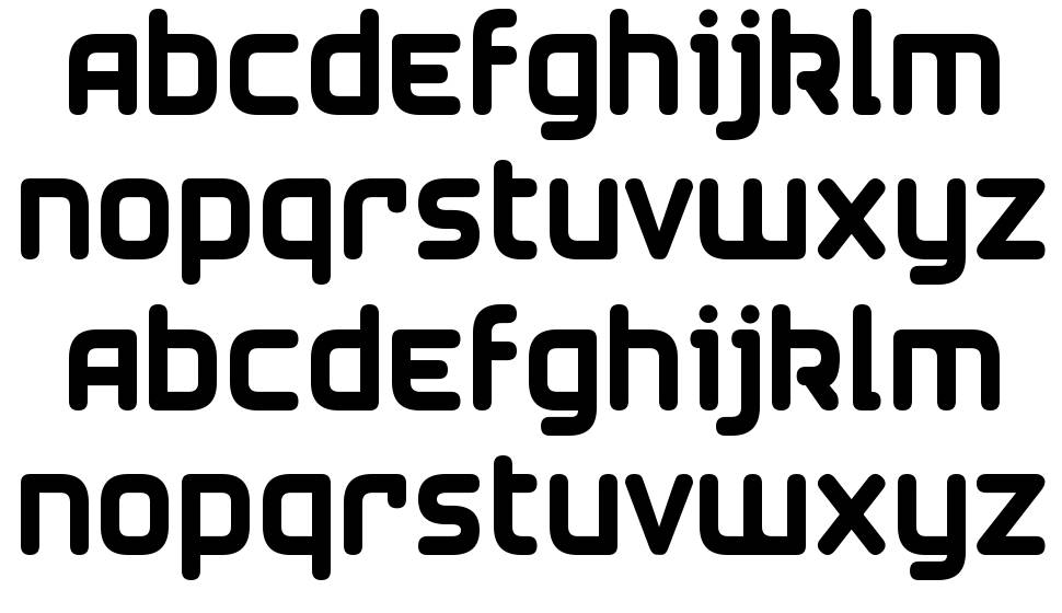 Airstrip Four font Örnekler
