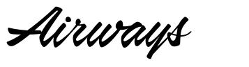 Airways font