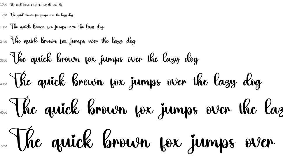 Airy font Waterfall