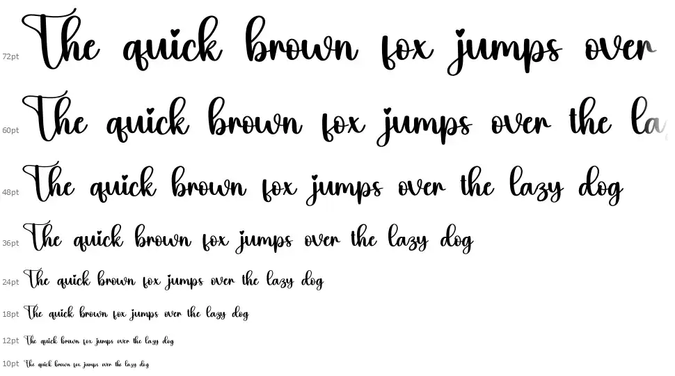 Airy font Waterfall