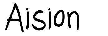 Aision 字形