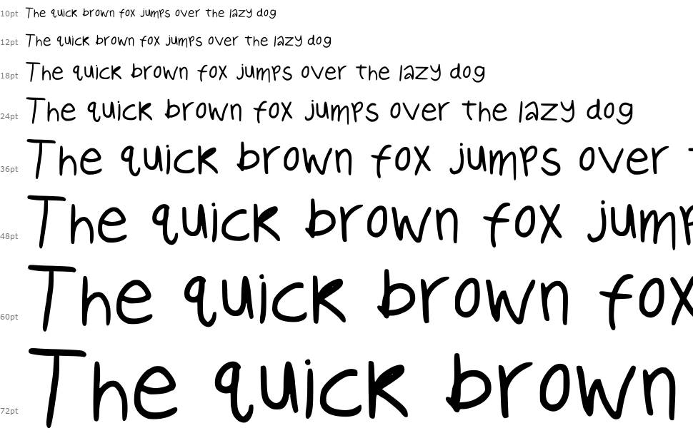 Aision font Waterfall