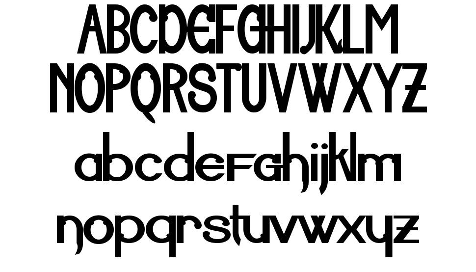 Aiuruoca font specimens