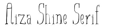 Aiza Shine Serif шрифт