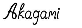 Akagami font