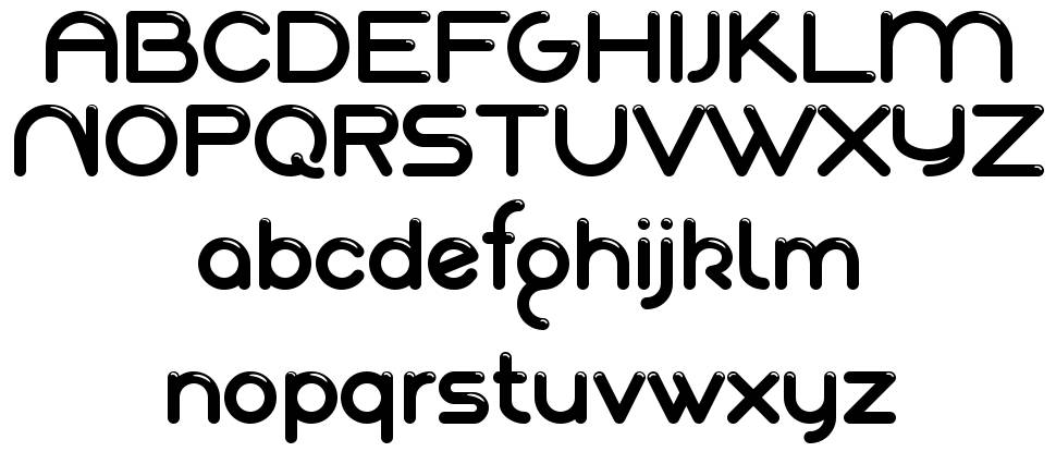 Akaju font Örnekler