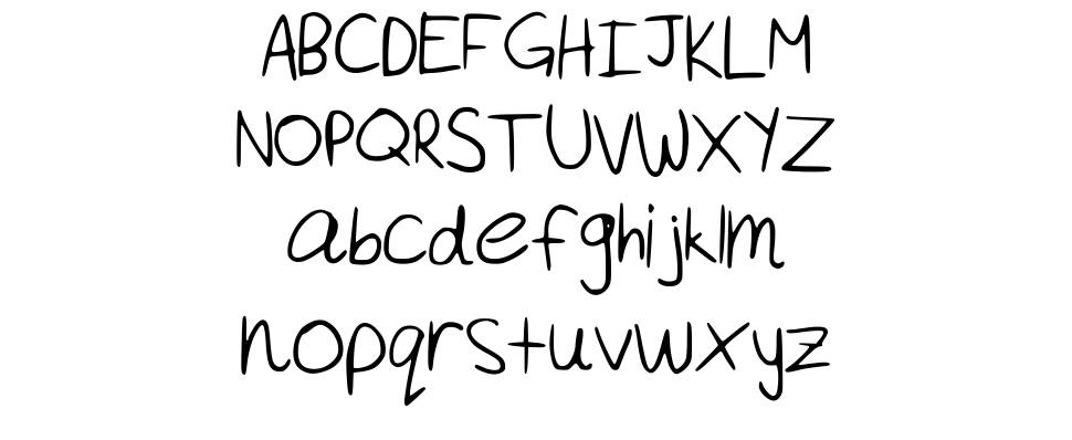 Akeylah's Handwriting font specimens