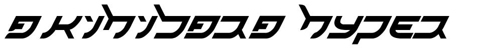 Akihibara Hyper шрифт