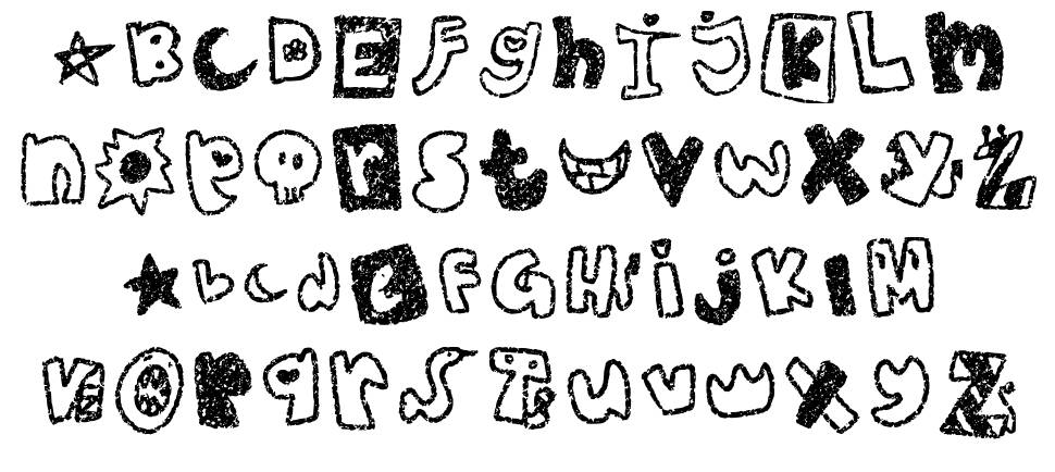 Akowakowkaowka font specimens