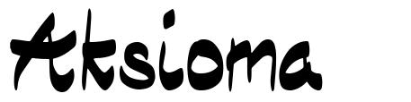 Aksioma шрифт