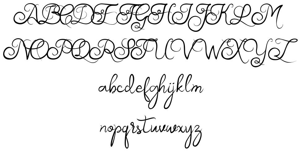 Akurapoppo Luxury Handwritten font