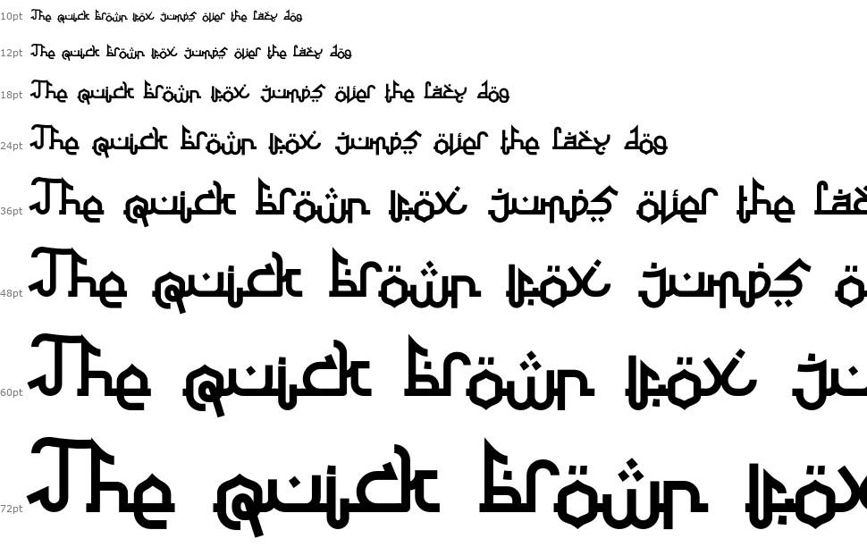 Al Athara Sabil písmo Vodopád