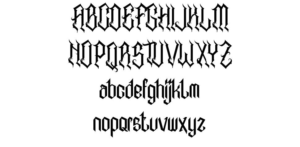 Alabasta font specimens