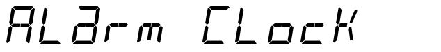 Alarm Clock font