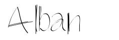 Alban шрифт