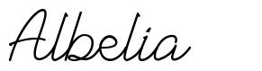 Albelia font