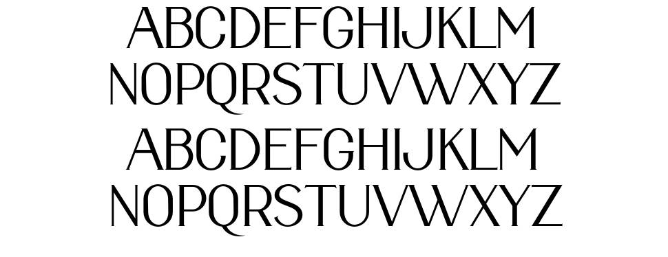 Albero font specimens