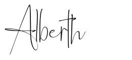 Alberth шрифт