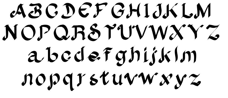 Albion font specimens