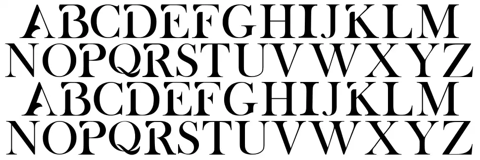 Albra font specimens