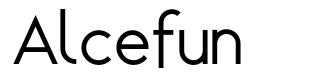 Alcefun шрифт