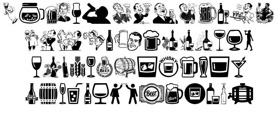 Alcohol font Örnekler