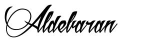Aldebaran шрифт