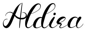 Aldira шрифт