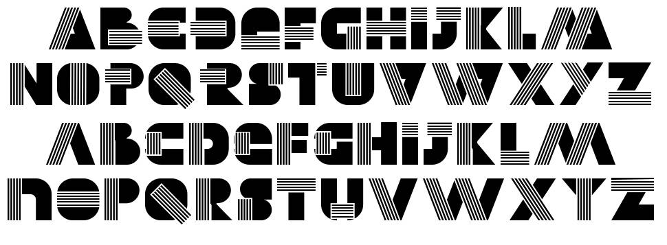 Alectro font specimens