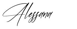 Alessana font