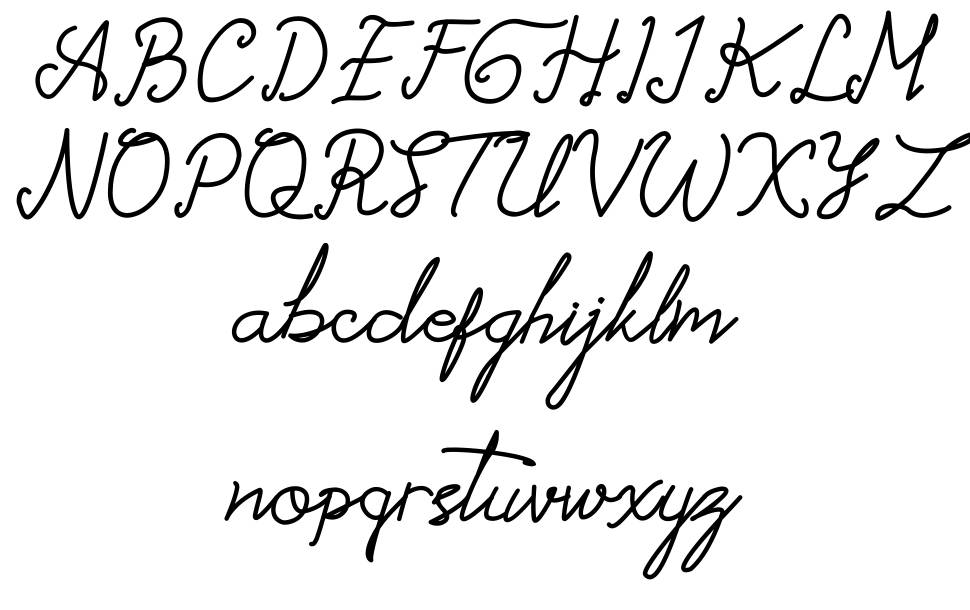 Alessandro Signature font specimens