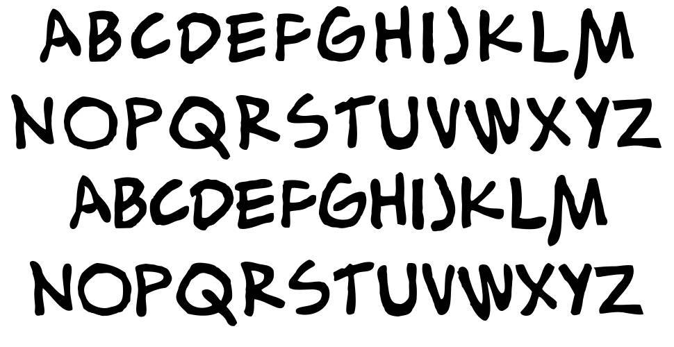 Alex Toth schriftart vorschau