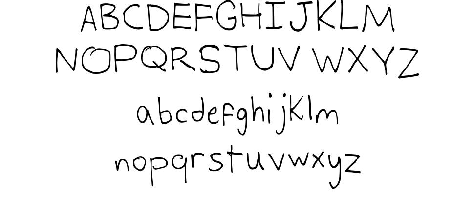 Alex's Writing font specimens