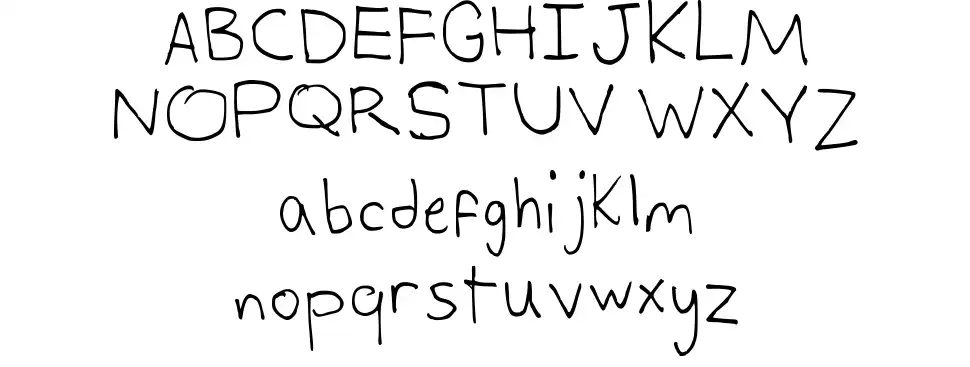Alex's Writingfont specimens