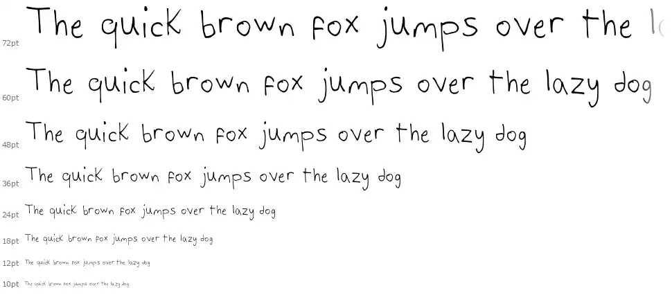 Alex's Writingfont waterfall