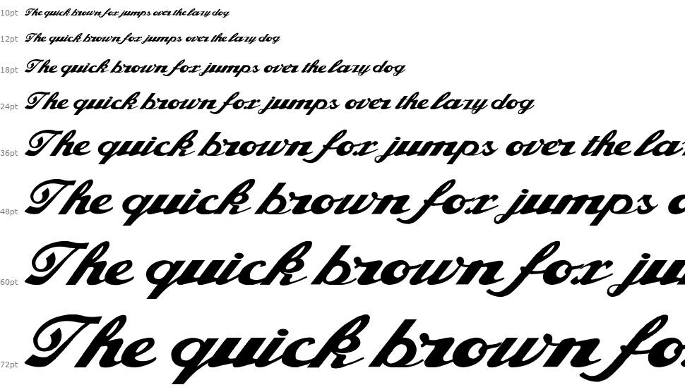 Alfaowner Script font Şelale
