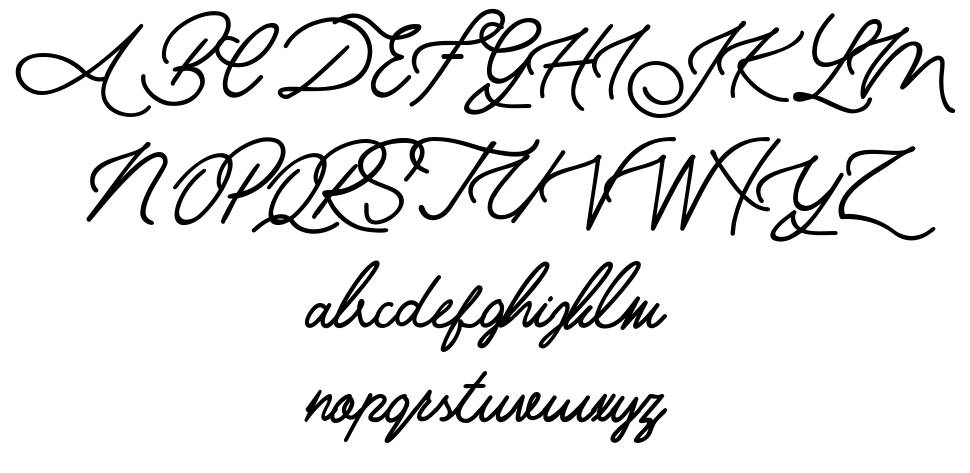 Alfath font specimens