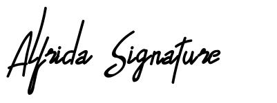 Alfrida Signature fonte