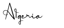 Algeria 字形