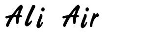 Ali Air font