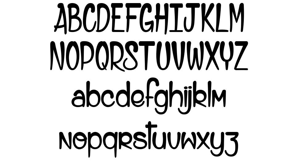 Alice and the Wicked Monster font specimens