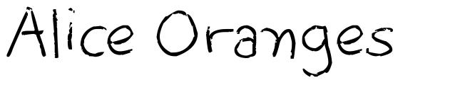 Alice Oranges フォント
