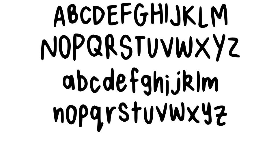 Alices Handwriting font specimens