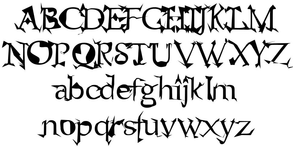 Alien font Örnekler