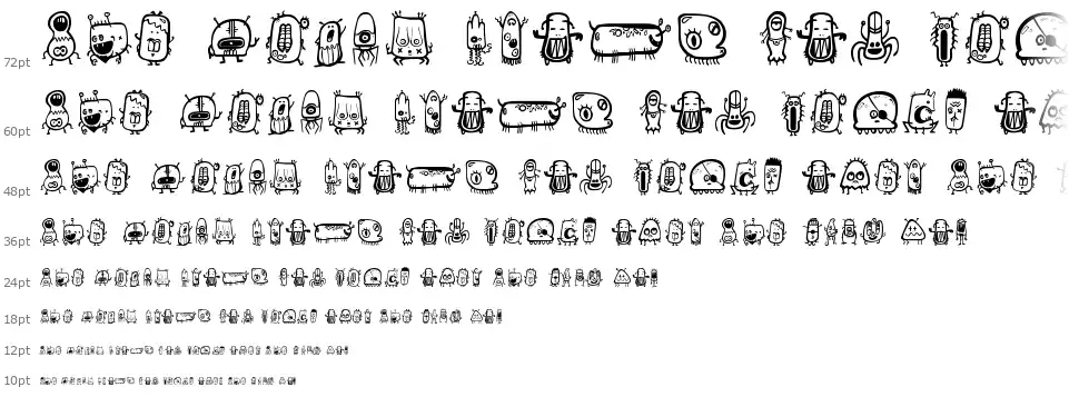 Alien dcofont waterfall