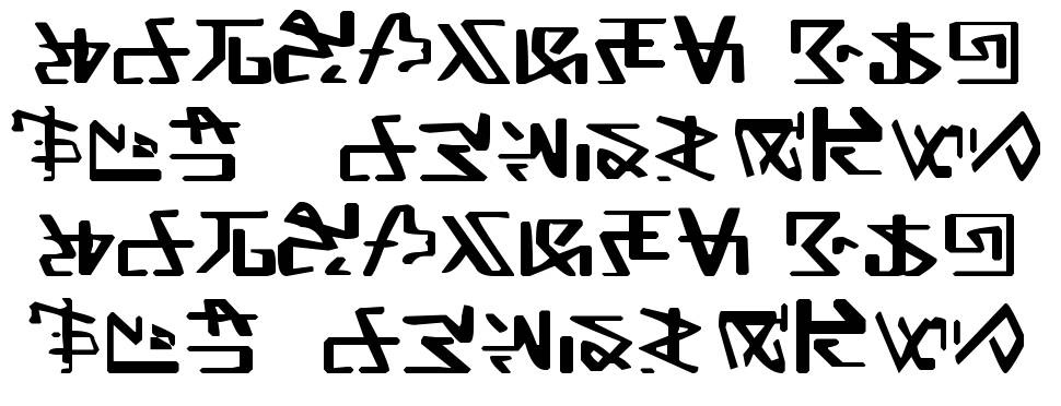 Alien Gantz font Örnekler
