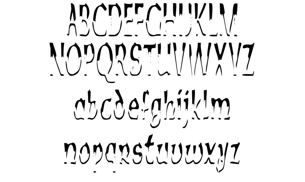 Alien Script font specimens