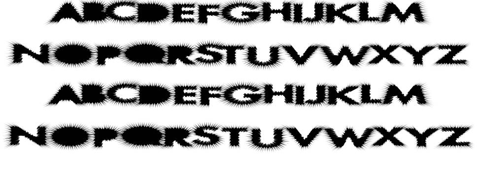 AlienFur font specimens