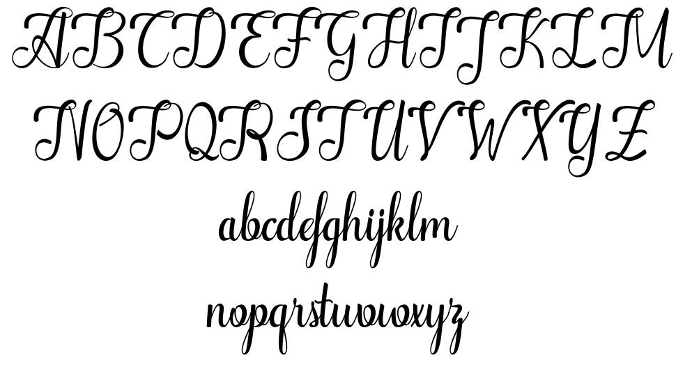 Alifa font specimens