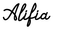 Alifia шрифт